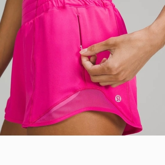 Lululemon Athletica Sonic Pink Hotty Hot HR Athletic Shorts - Picture 4 of 11